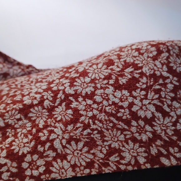 Monteau Button front frilly cap sleeve fitted dress, back elastic waist - Picture 3 of 10